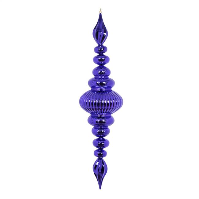 41" Purple Shiny Finial Ornament