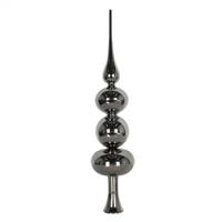 19" Pewter Shiny Finial Tree Top