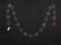 6' Clear Matte Acrylic Snowflake Garland