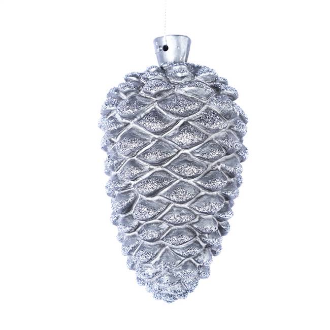 5.5" Pewter Antique Pinecone Orn 3/Bag