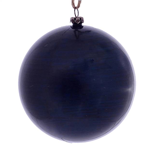 4" Midnight Blue Wood Grain Ball 6/Bag