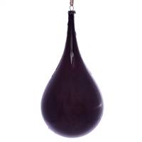 4" Burgundy Wood Grain Teardrop Orn 2/Bg