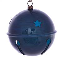 4" Midnight Blue Wood Grain Bell 6/Bag