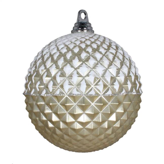 10" Champagne Glitter Candy Durian Orn