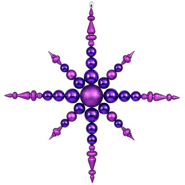 43" Purple 3 Finish Snowflake