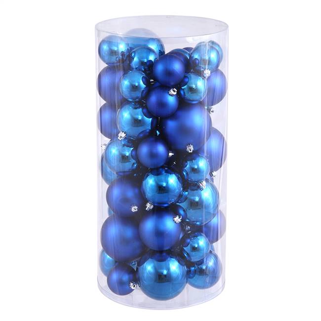 1.5"-2" Blue Balls Shiny/Matte 50/Box