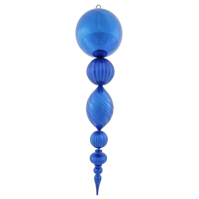 40" Blue UV Shiny Matte Ball Finial