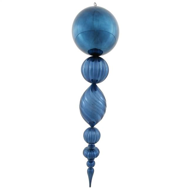 40" Sea Blue UV Shiny Matte Ball Finial