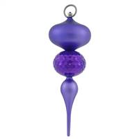 11" Purple UV Shiny Matte Ball Finial