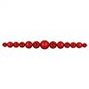 9' Red Ball Garland UV Resistant