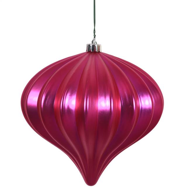 5.7" Magenta Matte Onion UV Drilled 3/Bg