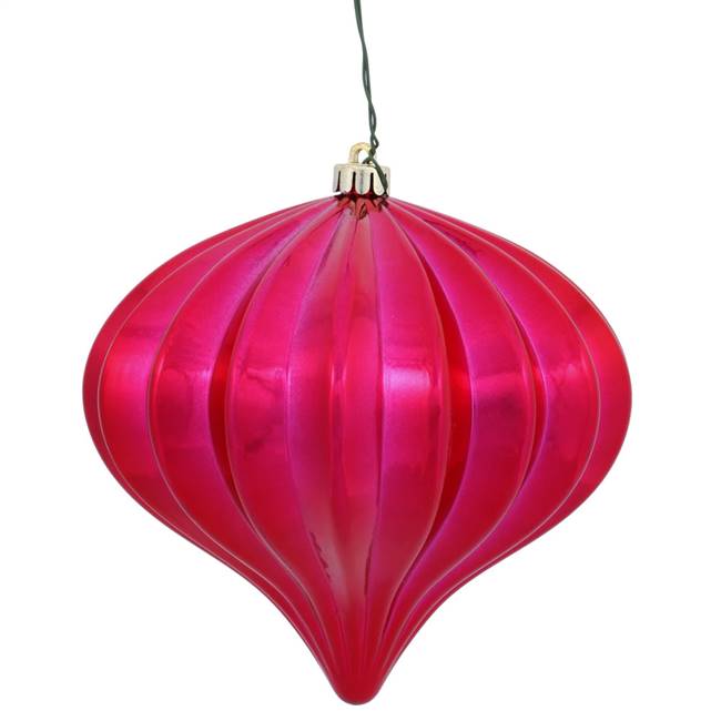 5.7" Magenta Shiny Onion UV Drilled 3/Bg