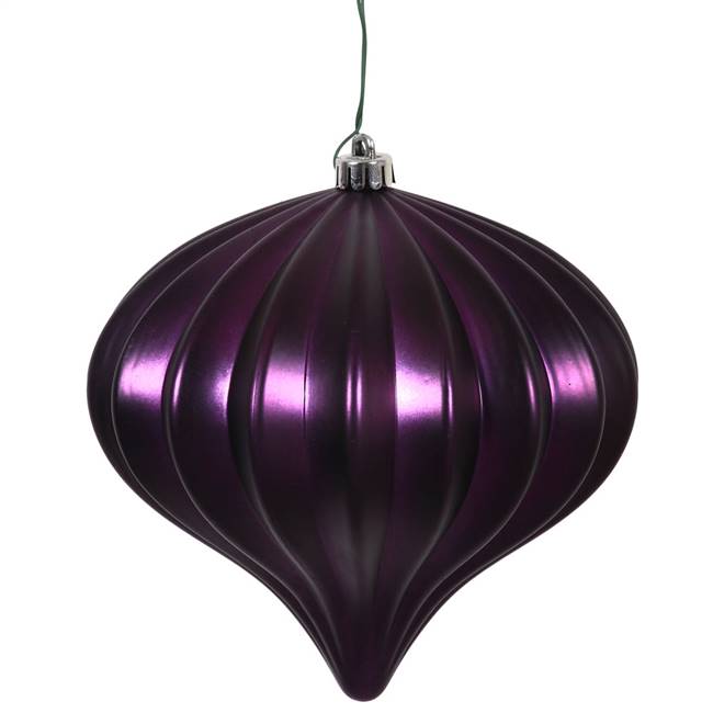 5.7" Plum Matte Onion UV Drilled 3/Bag