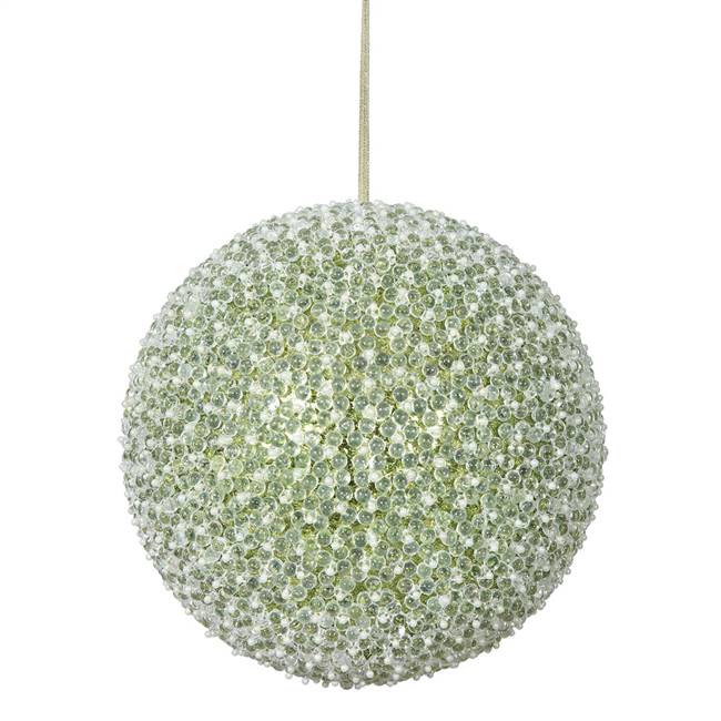 10" Lime Acrylic Beaded Ball 1/Bag