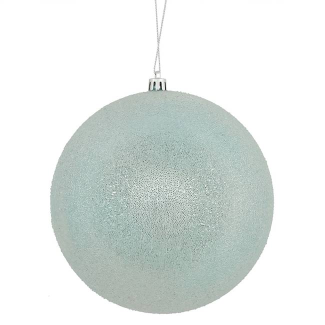 6" Baby Blue Iced Ball 3/Bx