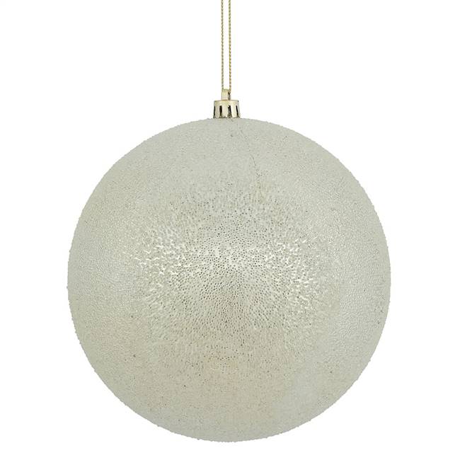 6" Champagne Iced Ball 3/Bx