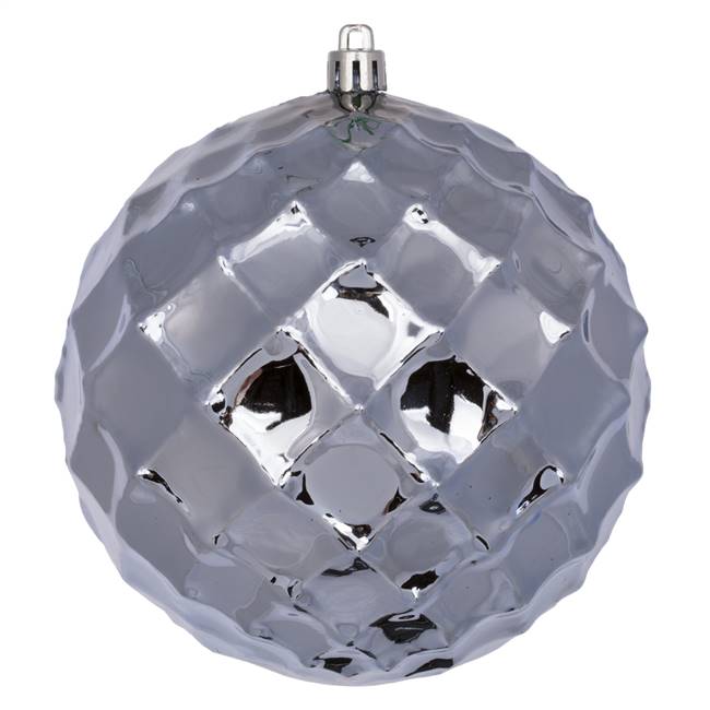 4.75" Lilac Diamond Bauble 4/Bg