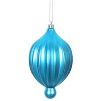 6.3" x 3.5" Turquoise Matte Lantern 4/Bg