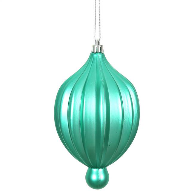 6.3" x 3.5" Teal Matte Lantern 4/Bg