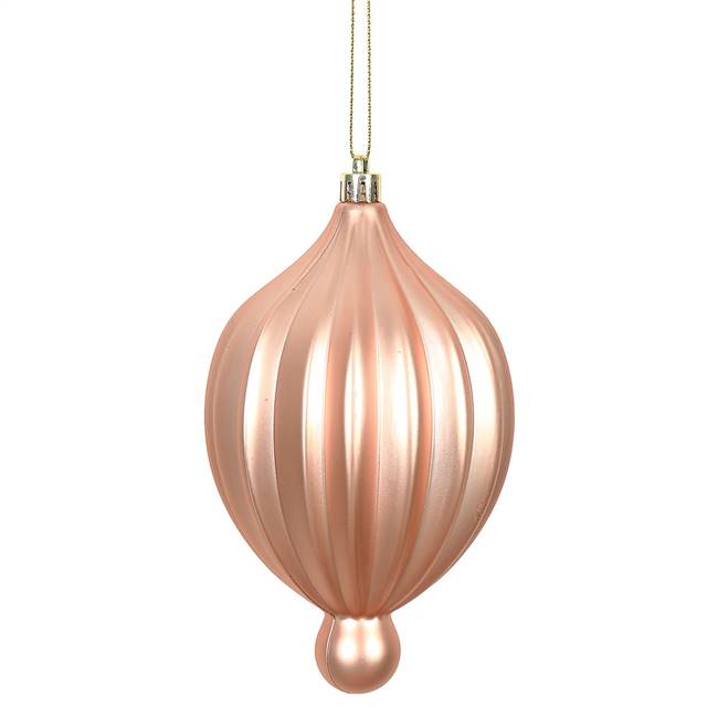 6.3" x 3.5" Rose Gold Matte Lantern 4/Bg