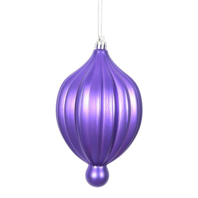 6.3" x 3.5" Purple Matte Lantern 4/Bg