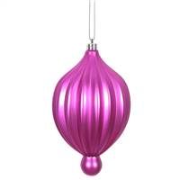 6.3" x 3.5" Fuchsia Matte Lantern 4/Bg