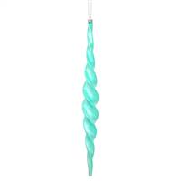 14.6" Teal Shiny Spiral Icicle 2/Bx