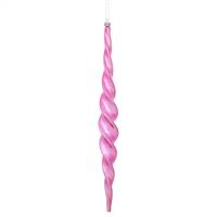 14.6" Mauve Shiny Spiral Icicle 2/Bx