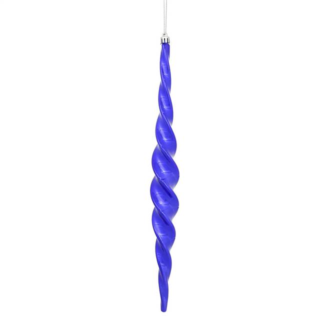 14.6" Purple Shiny Spiral Icicle 2/Bx