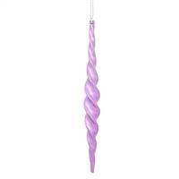 14.6" Orchid Shiny Spiral Icicle 2/Bx