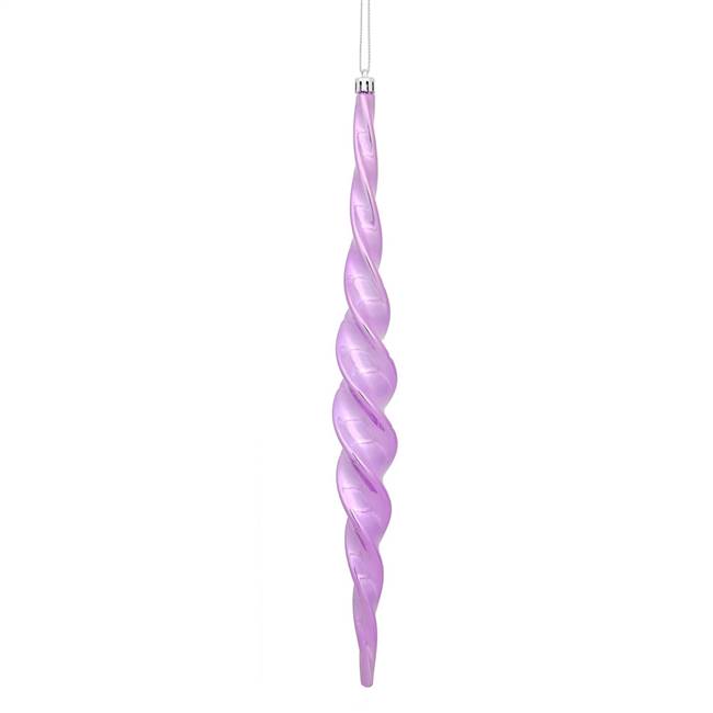 14.6" Orchid Shiny Spiral Icicle 2/Bx