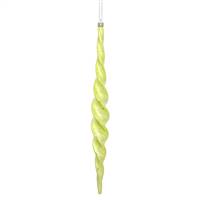 14.6" Lime Shiny Spiral Icicle 2/Bx