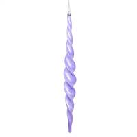 14.6" Lavender Shiny Spiral Icicle 2/Bx