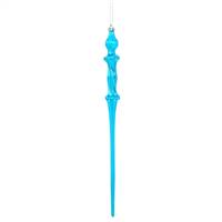 15.7" Turquoise Shiny Icicle 3/Bx