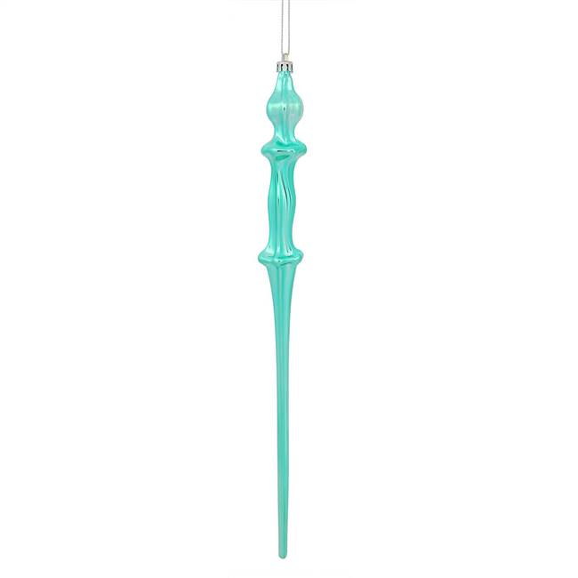 15.7" Teal Shiny Icicle 3/Bx
