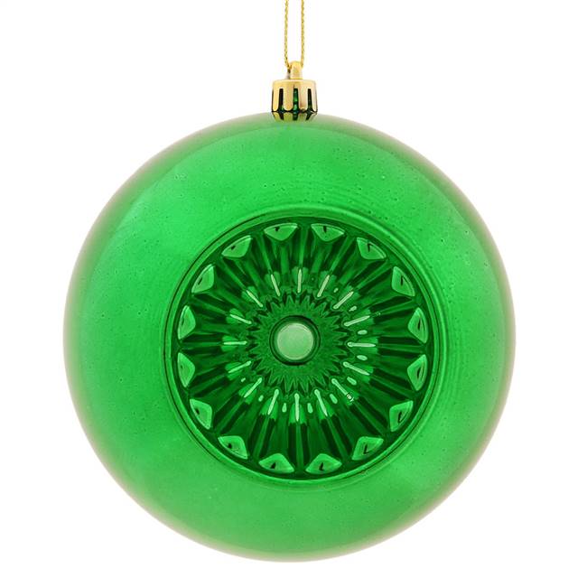 4.75" Green Shiny Star Brite Ball 4/Bg