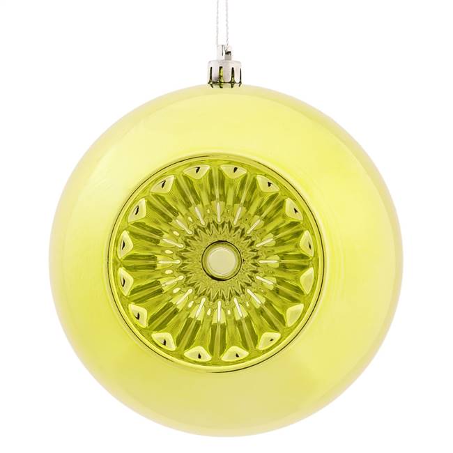 4.75" Lime Shiny Star Brite Ball 4/Bg