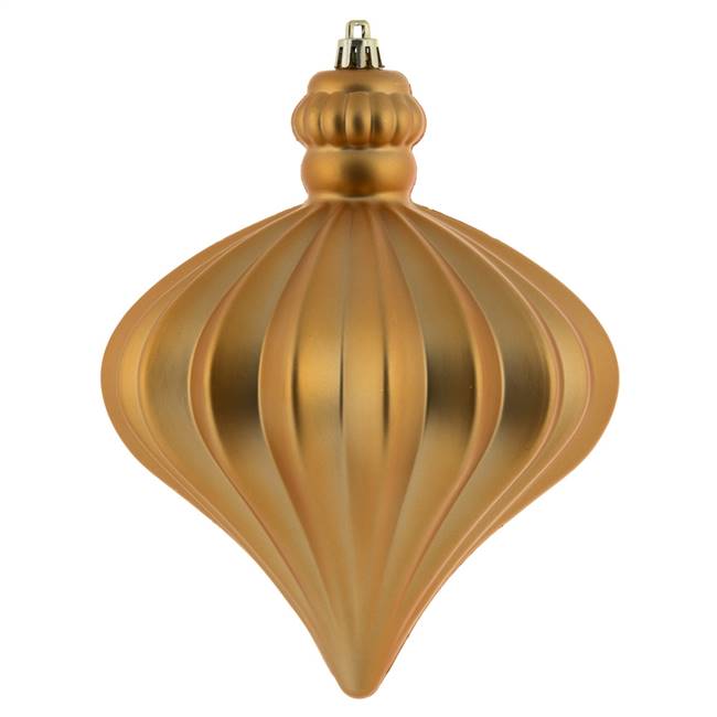 6" Copper/Gold Matte Onion Drop 4/Bg