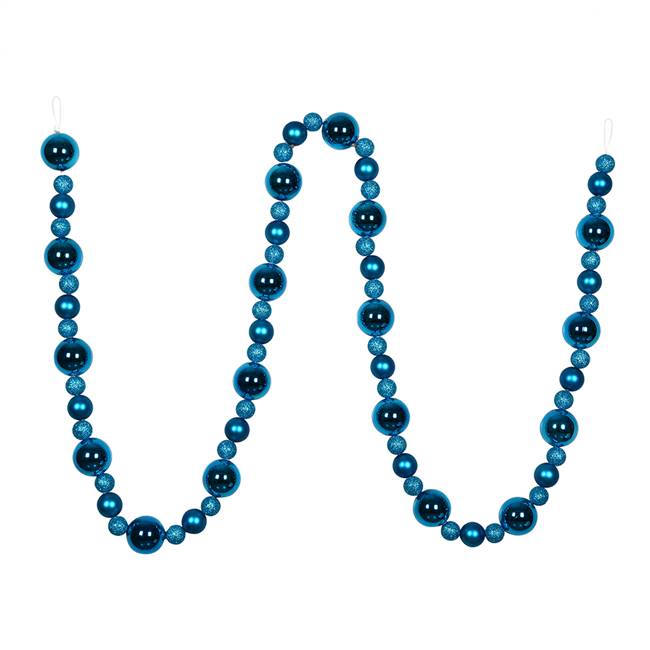 9' Turquoise Assorted Ball Garland