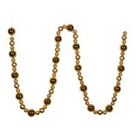 9' Copper Gold Assorted Ball Garland