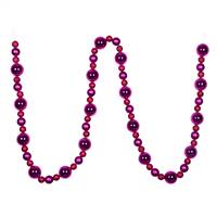 9' Fuchsia Assorted Ball Garland