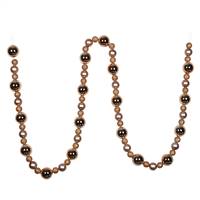 9' Cafe Latte Assorted Ball Garland