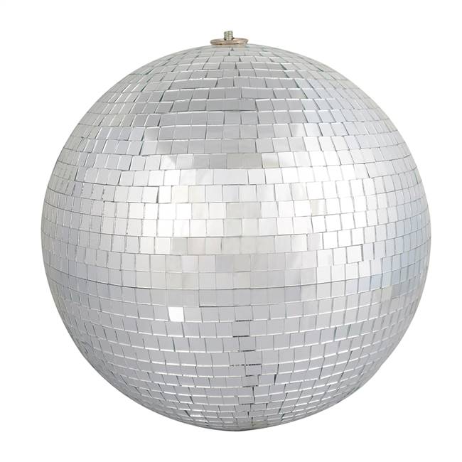 4" Silver Mirror Ball 6/Bag