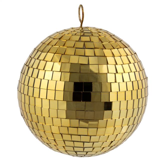 6" Gold Mirror Ball 4/Bag