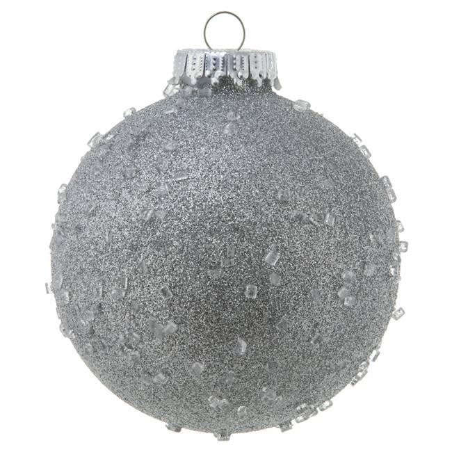 4" Silver Ice Ball 6/Bag