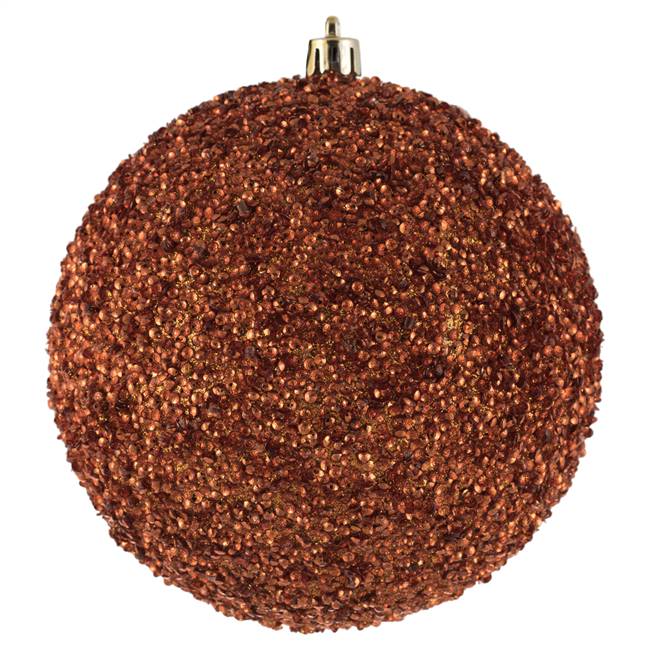 4.75" Copper Beaded Ball Drilled 6/Bag
