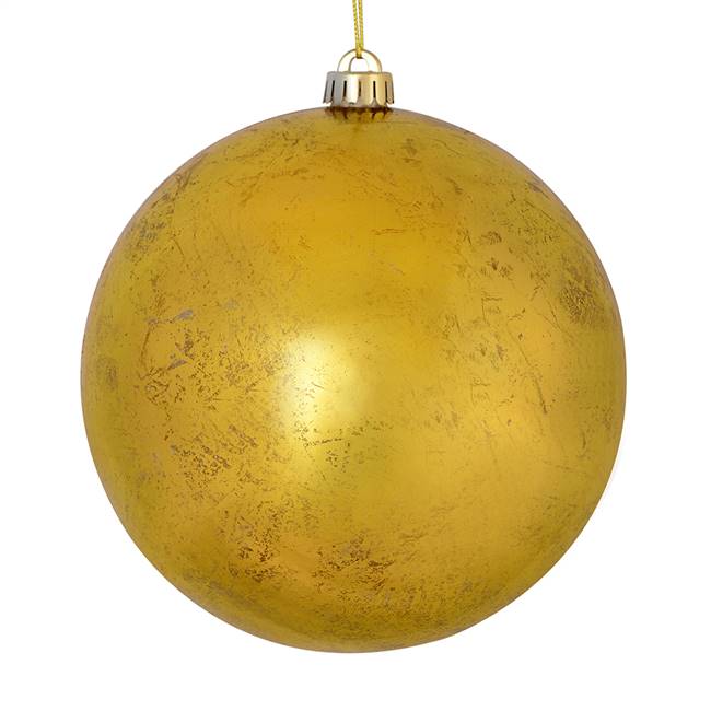 6" Gold Foil Finish Ball 4/Bag