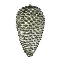 7" Wrought Iron Matte Glitt Pinecone 4Bg