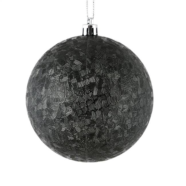 4" Black Brushed Ball 6/Bag