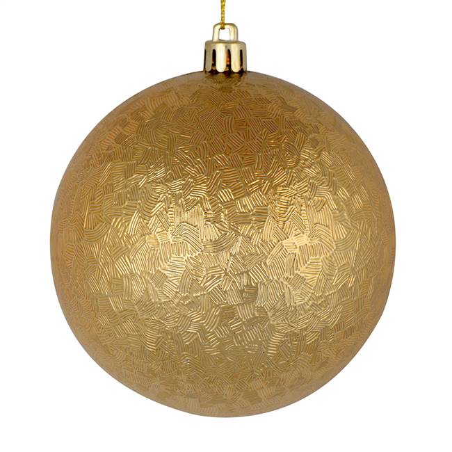 4" Copper Gold Brushed Ball 6/Bag